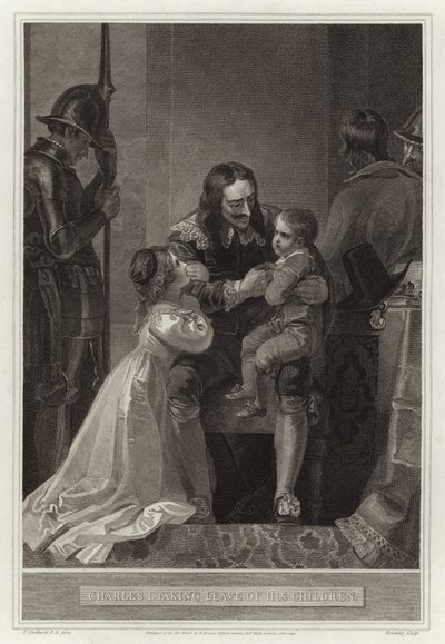 Karel I. se rozchází se svými dětmi od English School