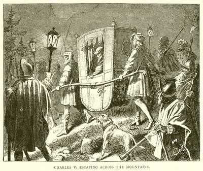 Charles V. Útěk přes hory od English School