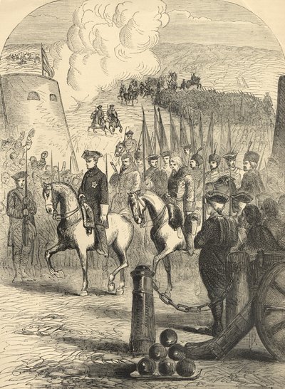 Karel XII Švédska vjíždí do Kodaně od English School
