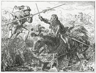 Charles Smělý, vévoda z Burgundska, v bitvě u Nancy, 5. ledna 1477, 1882 od English School