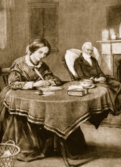 Charlotte Bronteová pracuje na Jane Eyrové od English School
