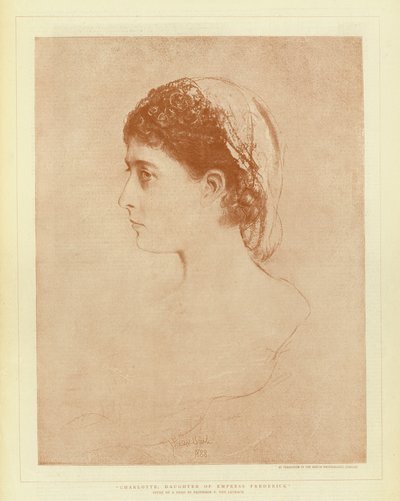 Charlotte, dcera císařovny Fredericka (litho) od English School
