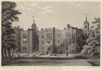 Charlton House, Kent (rytina) od English School