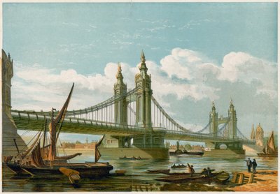 visutý most Chelsea od English School