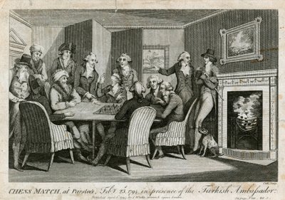 Šachový zápas v Parsloes, 23. února 1794, za přítomnosti tureckého velvyslance od English School