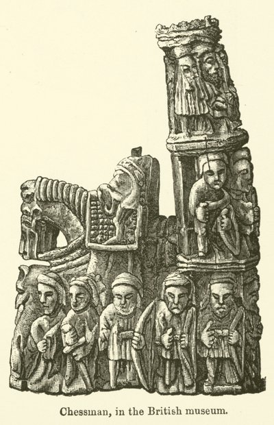 Chessman, v Britském muzeu (rytina) od English School