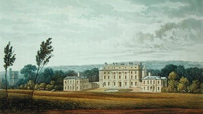 Chevening, z Ackermannova „Repository of Arts“, publikovaného kolem roku 1826 (barevné lito) od English School