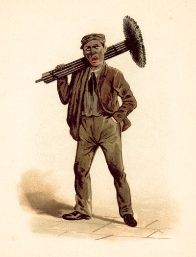 Kominík (chromolitho) od English School