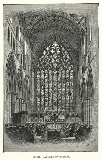 Sbor, Carlisle Cathedral (rytina) od English School