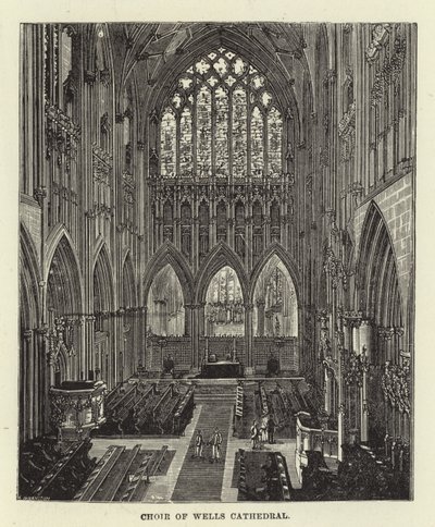 Choir of Wells Cathedral od English School