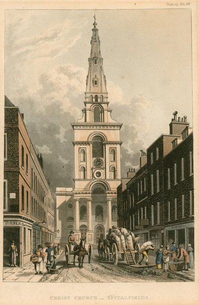 Christ Church, Spitalfields, Londýn od English School