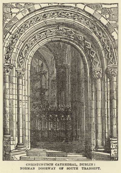 Katedrála Christchurch, Dublin, Norman Doorway of South Transept od English School