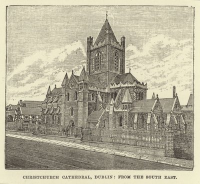 Katedrála Christchurch, Dublin, z jihovýchodu od English School
