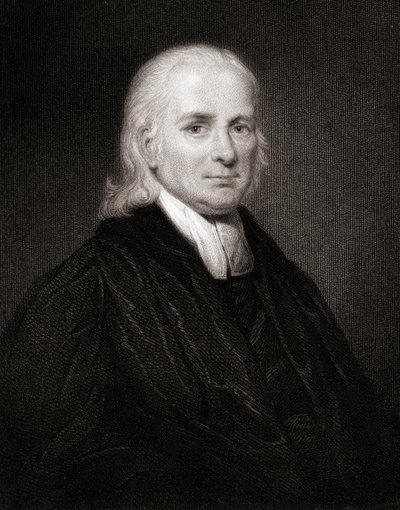 Christian Friedrich Schwartz (1726-96) z Galerie portrétů, vydané v roce 1833 od English School