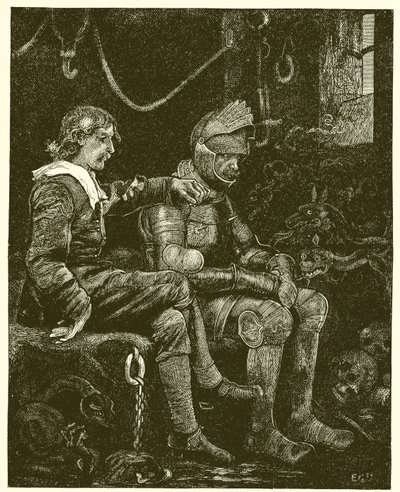 Christian and Hopeful in the Castle of Giant Despair od English School