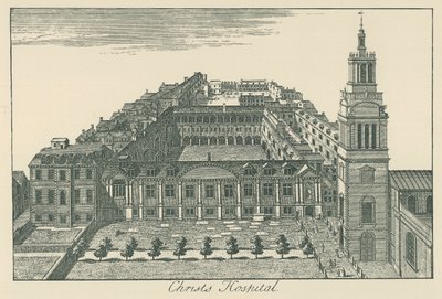 Christs Hospital (litografie) od English School