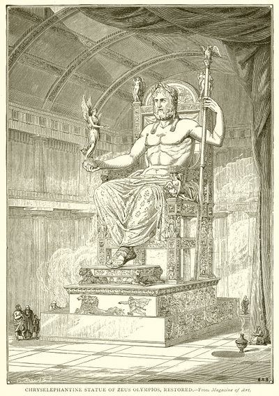 Chryselefantine Statie of Zeus Olympios, Restorid od English School