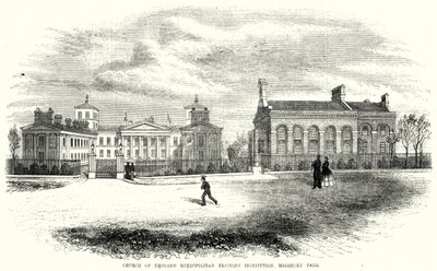 Church of England Metropolitan Training Institution, Highbury Park (rytina) od English School