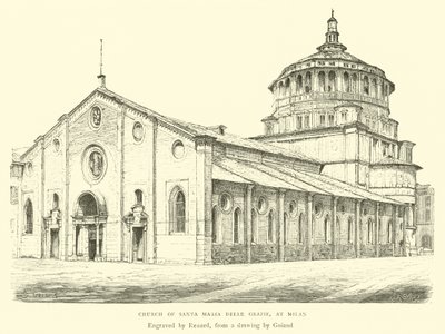 Kostel Santa Maria Delle Grazie, v Miláně od English School