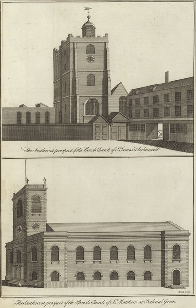Kostel svatého Jakuba, Clerkenwell a kostel svatého Matouše, Bethnal Green od English School