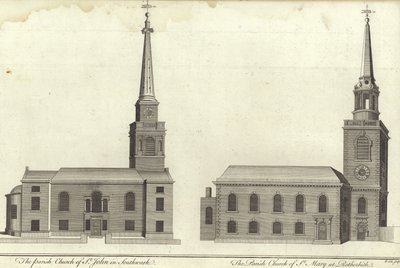 Kostel St John, Southwark a Kostel Panny Marie, Rotherhithe od English School