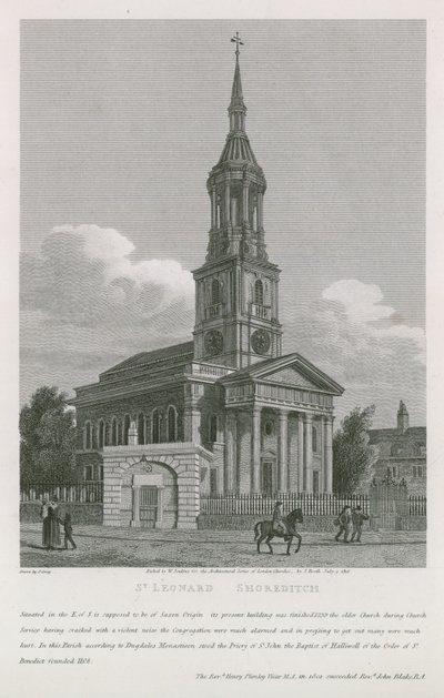 Kostel svatého Leonarda, Shoreditch od English School