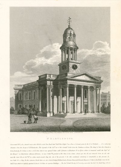 Kostel St Marylebone, Londýn od English School