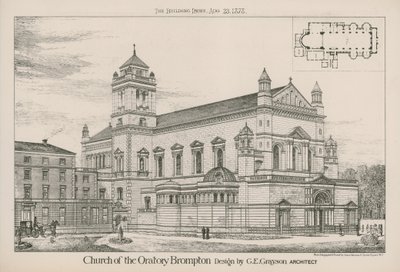 Kostel Oratory Brompton od English School