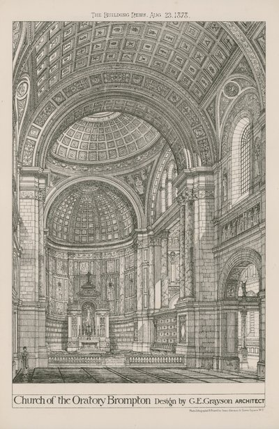 Kostel Oratory Brompton od English School