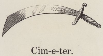 Cimetr (rytina) od English School