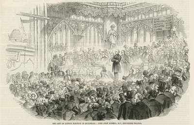 City of London volby v Guildhall od English School