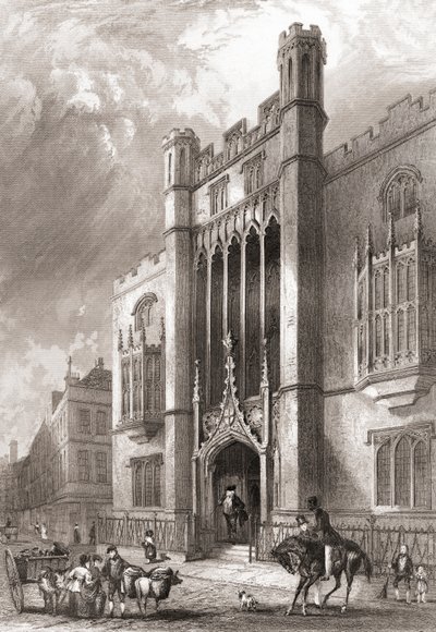 City of London School, Milk Street, Londýn, Anglie od English School