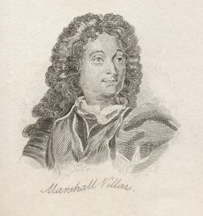 Claude Louis Hector de Villars, z Crabbova historického slovníku, vydaného v roce 1825. od English School