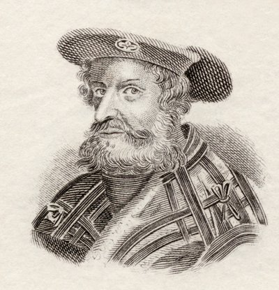 Claudius Ptolemaeus, nebo Ptolemaios, 1825 (rytina) od English School