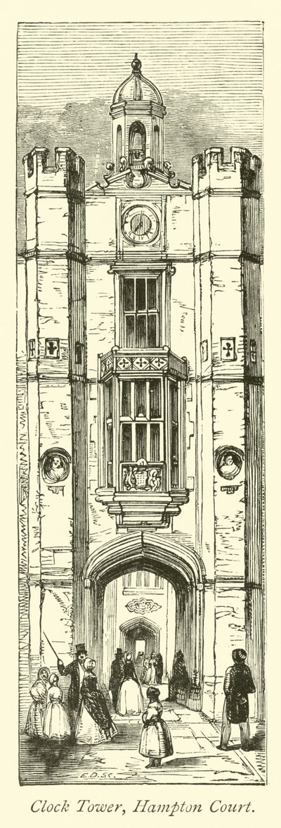 Věž s hodinami, Hampton Court od English School
