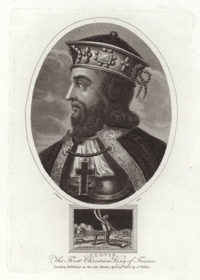 Clovis, první křesťanský král Francie od English School