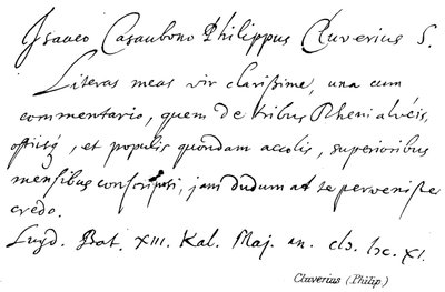 Cluverius (Filip) od English School