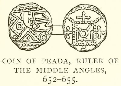Coin of Peada, vládce středních úhlů, 652--655 od English School