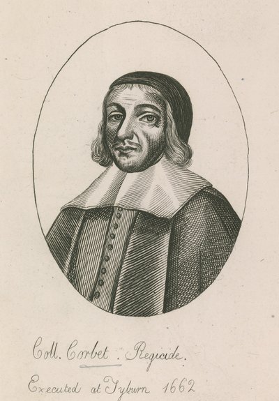 Coll Corbet, Regicide, popraven v Tyburnu, 1662 od English School