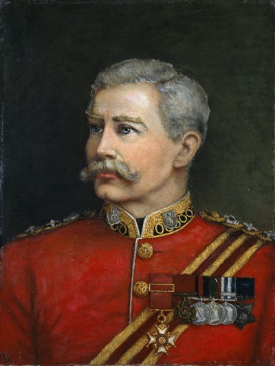 Plukovník Hugh Shaw VC CB, Royal Irish Regiment, 1885 od English School