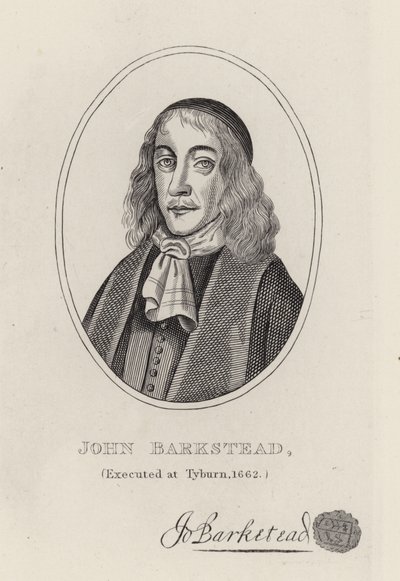Plukovník John Barkstead (rytina) od English School