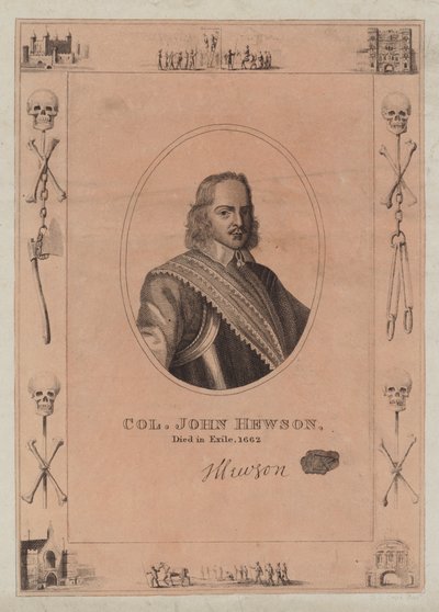 Plukovník John Hewson, zemřel v exilu, 1662 od English School