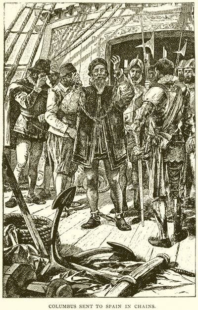 Kolumbus poslán do Španělska v řetězech od English School