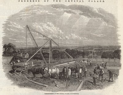 Zahájení Crystal Palace v Sydenhamu od English School