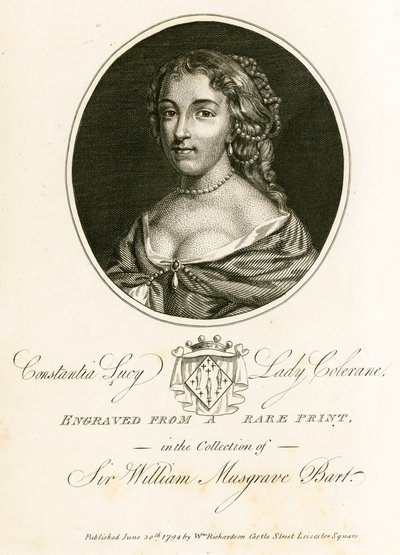 Constantia Lucy, Lady Coleraine od English School