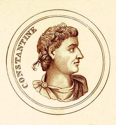 Konstantin, ilustrace z knihy The Universal Historical Dictionary od George Crabba, vydané v roce 1825 (digitálně upravený obrázek) od English School