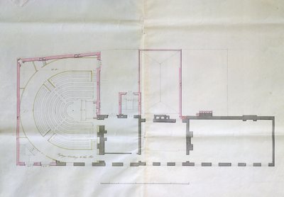 Nákres smlouvy pro první patro Royal Institution, 1800 od English School