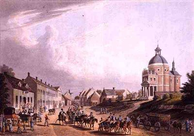 Přeprava francouzského děla z bitevního pole dne 24. července 1815 ve Waterloo, vydal R. Bowyer od English School
