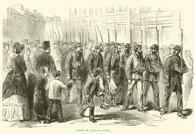 Konvoj dezertérů, Paříž, říjen 1870 od English School