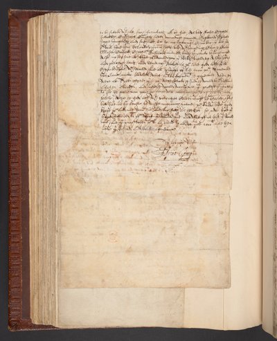 Kopie dopisu lady Elizabeth Comptonové, později hraběnky z Northamptonu, jejímu manželovi, Harley MS 7003, f.158v (pero a inkoust na papíře) od English School